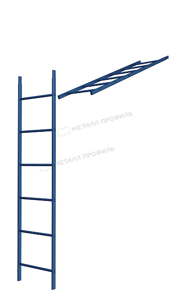 Лестница кровельная стеновая дл. 1860 мм без кронштейнов (5005) ― где купить в Грозном? В нашем интернет-магазине!