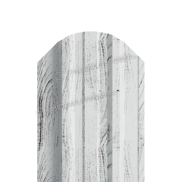 Штакетник металлический МЕТАЛЛ ПРОФИЛЬ TRAPEZE-O 16,5х118 (ECOSTEEL_MA-01-Беленый Дуб-0.5), стоимость ― 195.65 ₽: заказать в Грозном.